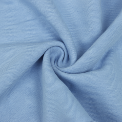 Ткань Футер 3-х нитка, Петля, цвет Светло-Голубой (на отрез)  в Фрязино