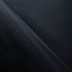 Ткань Оксфорд 300D PU Рип-Стоп СОТЫ, цвет Черный (на отрез)  в Фрязино