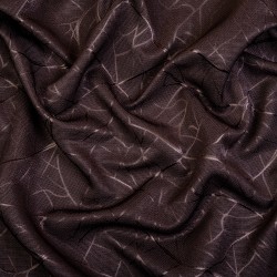 Ткань Блэкаут для штор &quot;Ледовое тиснение цвет Темно-Коричневый&quot; (на отрез)  в Фрязино