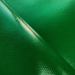 Ткань ПВХ 600 гр/м2 плотная, Зелёный (Ширина 150см), на отрез  в Фрязино