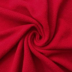 Флис Односторонний 130 гр/м2, цвет Красный (на отрез)  в Фрязино