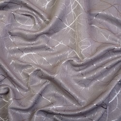 Ткань Блэкаут для штор светозатемняющая 75% &quot;Ледовое тиснение цвет Серый&quot; (на отрез)  в Фрязино