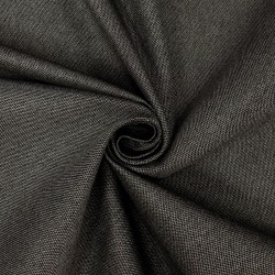 Ткань Рогожка (мебельная), цвет Тёмно-Серый (на отрез)  в Фрязино