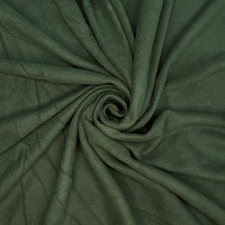 Ткань Флис Односторонний 130 гр/м2, цвет Темный хаки (на отрез)  в Фрязино