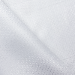 Ткань Оксфорд 300D PU Рип-Стоп СОТЫ, цвет Белый (на отрез)  в Фрязино