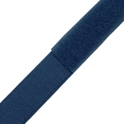 Контактная лента 25мм цвет Синий (велькро-липучка, на отрез)  в Фрязино