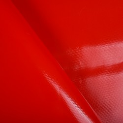 Ткань ПВХ 450 гр/м2, Красный (на отрез)  в Фрязино