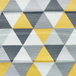 Интерьерная ткань Дак (DUCK), принт &quot;Треугольники&quot; (на отрез)  в Фрязино