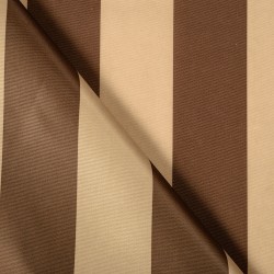 Ткань Оксфорд 300D PU, Бежево-Коричневая полоска (на отрез)  в Фрязино