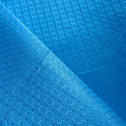 Ткань Оксфорд 300D PU Рип-Стоп СОТЫ, цвет Голубой (на отрез)  в Фрязино