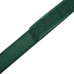 Контактная лента 25мм цвет Зелёный (велькро-липучка, на отрез)  в Фрязино