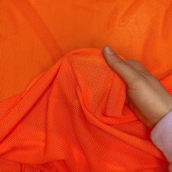 Трикотажная Сетка 75 г/м2, цвет Оранжевый (на отрез)  в Фрязино