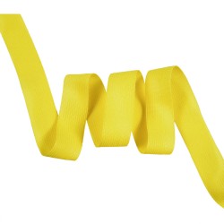 Окантовочная лента-бейка, цвет Жёлтый 22мм (на отрез)  в Фрязино
